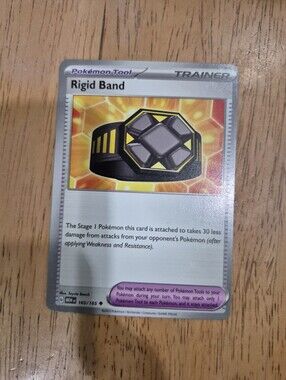 QTY 2 Rigid Band Pokémon Trainer Tool Card